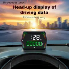 TGS G21 HUD GPS Velocímetro De Carro Head-Up Display Com Alarme De Excesso De Velocidade De Tempo Passante JR