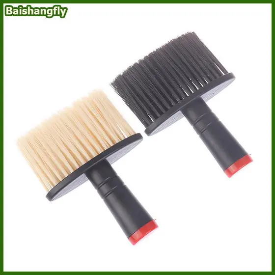 baishangfly Profissional Macio Ne Rosto Espanador Escovas Barbeiro Cabelo Limpo Escova De Barba Salão Corte Cabeleireiro