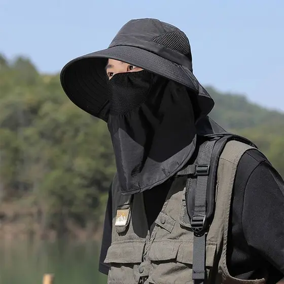 Bsbl Chapéu Ao Ar Livre De Sol À Prova D'água Qui Dry Aba Grande Pesca Caminhadas Verão BL