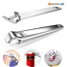 1/5 Pcs Mini Abridor De Latas De Aço Inoxidável Portátil Suspenso Universal De Frascos De Líquido Oral Abridores De Garrafas De Cerveja Doméstica