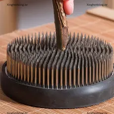 XBBR Rodada Ikebana Kenzan Flor Sapo Com Junta De Borracha Arte Ferramenta De Arranjo Fixo Quente