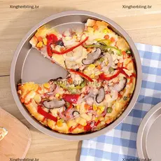 XBBR Fritadeira De Ar Redonda Não sti Assadeira 6/7/8/9/10 Polegadas Bandeja Para Bolo De Pizza Bakeware Quente