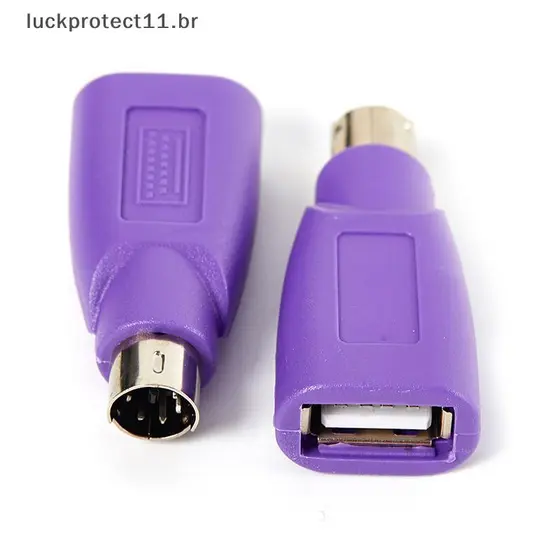 LTBR 1Pc USB Fêmea Para PS2 PS/2 Macho Adaptador Conversor Teclado Mouse Ratos U-Gate Portão Redondo ~