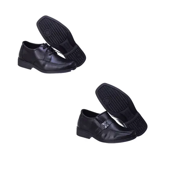 Um  Par de Sapato Social Infantil Masculino Promoção