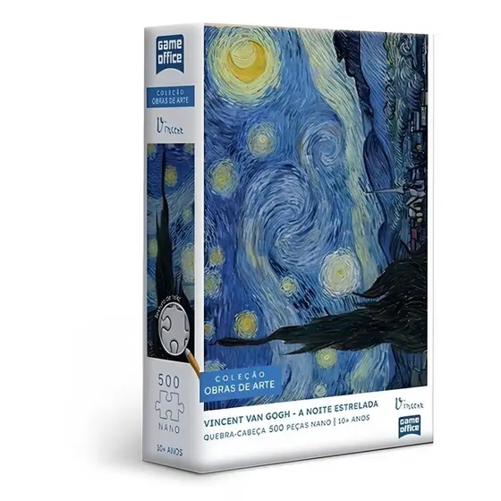 Quebra Cabeça Puzzle Noite Estrelada Van Gogh 500 Peças