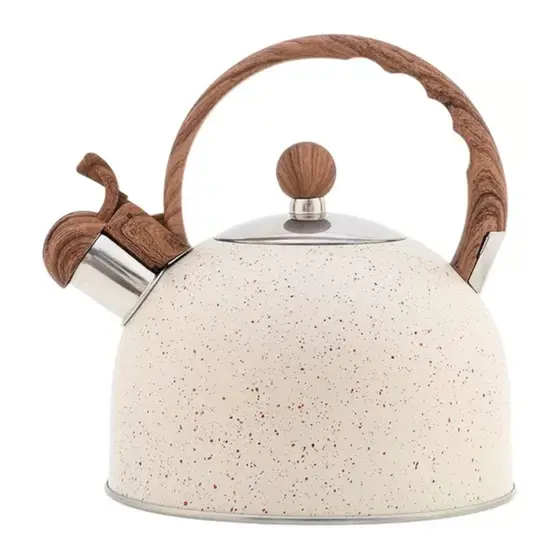 Chaleira Com Apito Aço Inox Vanilla 2 Litros Alça Baquelite Leiteira