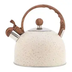 Chaleira Com Apito Aço Inox Vanilla 2 Litros Alça Baquelite Leiteira