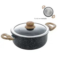 Panela Caçarola Antiaderente Cerâmica 20cm Cooktop Fogão Indução Wolff Avulsa
