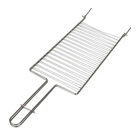 Grelha Dupla Para Churrasqueira 72,5cm Peixe Churrasco Assar Carne Parrilla 02 Mor