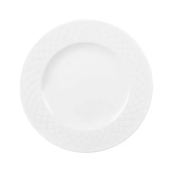 Prato Raso 27cm Refeição Porcelana Ingrid Tramontina Branco