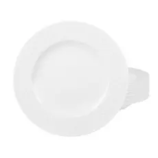 Jogo de Pratos Raso 27cm Kit 6 Peças Em Porcelana Ingrid Tramontina Branco