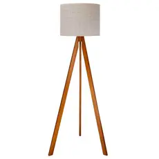 Abajur De Madeira Rustico Tripe Lindo Alto Decorativo Bivolt