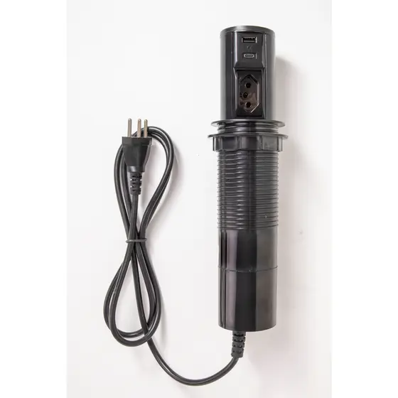 Torre Tomada Multiplug Automática Embutir Mesa Bancada Totem Plug 20A Suporta 16A
