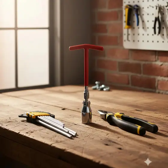 Kit Alicate 8 Pol + Chave Vela 21mm + Jogo Chave Torx 9 Pçs