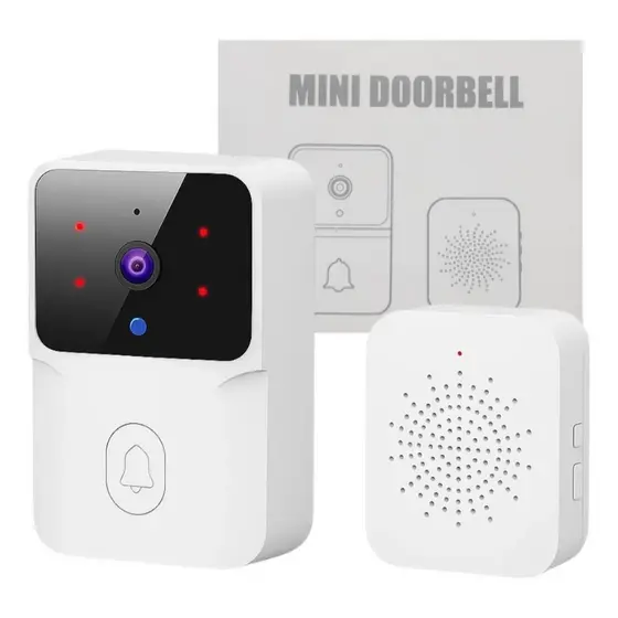 Campainha Inteligente Mini Doorbell Wifi Com Câmera E Áudio