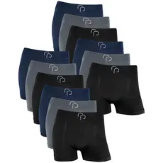 Kit com 12 Cuecas Boxer Basic Poliéster sem Costura Qualidade RP
