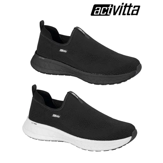 Tênis Masculino Actvitta Gaspea Casual Slip On Sem Cadarço Leve Caminhada