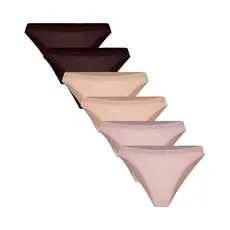 Kit 6 Calcinhas Femininas Biquíni Trifil Microfibra Sem Costura Adulto