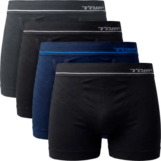 Kit 4 Cuecas Boxer Box Masculina Microfibra Sem Costura Básica Daily Torp