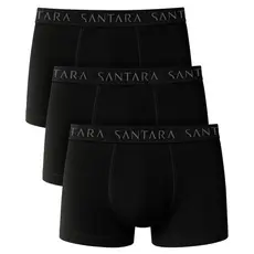 Kit com 3 Cuecas Boxer Algodão Egípcio Premium Adulto Masculino Santara