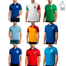 Camisa Polo Camisano Itália Diversas Cores Masculina Bordada Casual Original