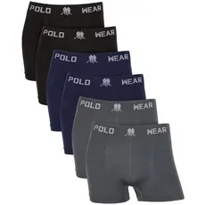 Kit 6 Cueca Boxer Microfibra Polo Wear Kit Cueca Box Sem Costura Cueca Masculina Premium Original