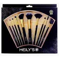 Kit Pincel De Maquiagem Profissional Meilys C/ 10