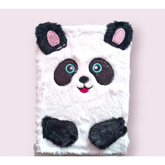 Caderno, agenda Panda Peluciado super fofinho