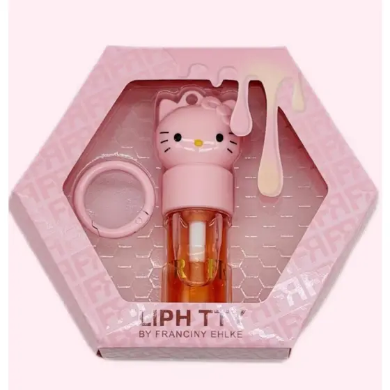 Lip Honey Hello Kitty Hidratante | Brilho Labial com Aroma de Mel | Fofo & Presenteável
