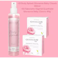 Kit Giovanna Baby Classic Body Splash + 2un Sabonete Vegetal 4.8 Avaliação 4.8 d