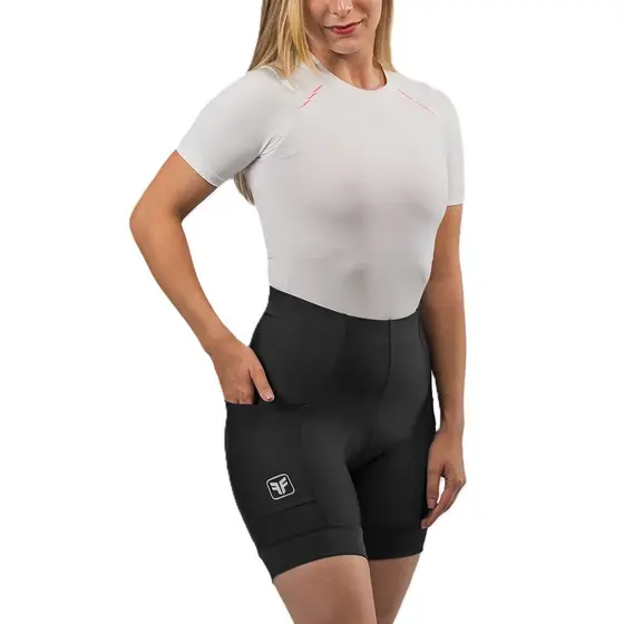 Bermuda short ciclismo feminina Free Force Basic com 3 bolsos original