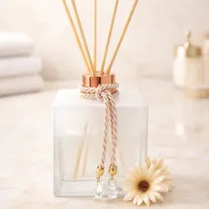 Aromatizador de Ambiente em Vidro Cubo Branco Degrade 250ml