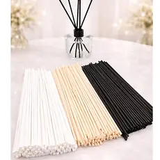 10 Varetas Fibra De Algodão 25cm Para Difusor Aromatizador