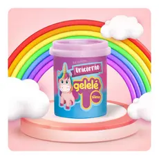 Slime Gelelé Unicórnio 152g Massinha Para Modelar Colorido - Unidade
