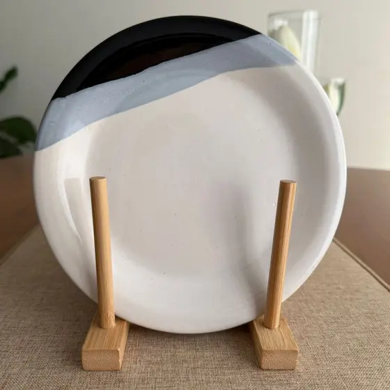 Jogo de 6 pratos de sobremesa em ceramica 19cm segunda linha
