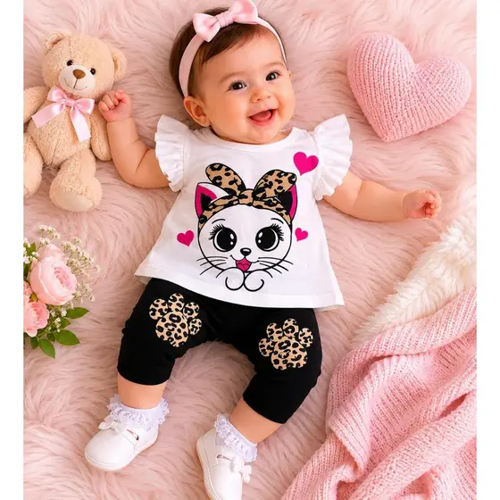 Conjunto Bebe Menina Duas Pecas
