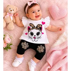 Conjunto Bebe Menina  Duas Pecas