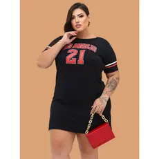 Vestido Plus Size Curve Curvy Estampado Camisão Moda Gringa veste até 56 Camisetão Feminino Curve