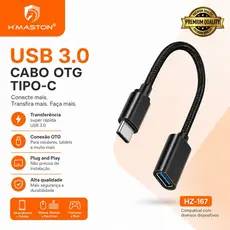 Cabo Adaptador OTG 3.0 USB X TIPO C