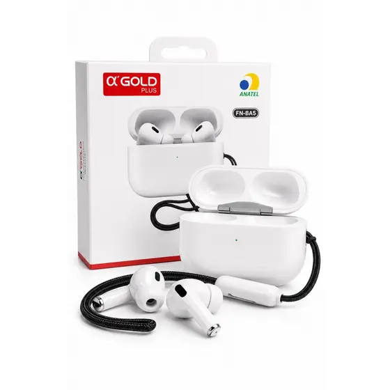 Fone A'gold Fn-ba5 Tws Bluetooth 5.4 - Prova D'água, Branco