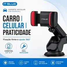 Suporte Celular Veicular Carro Ventosa Forte Não Cai Universal Painel GPS