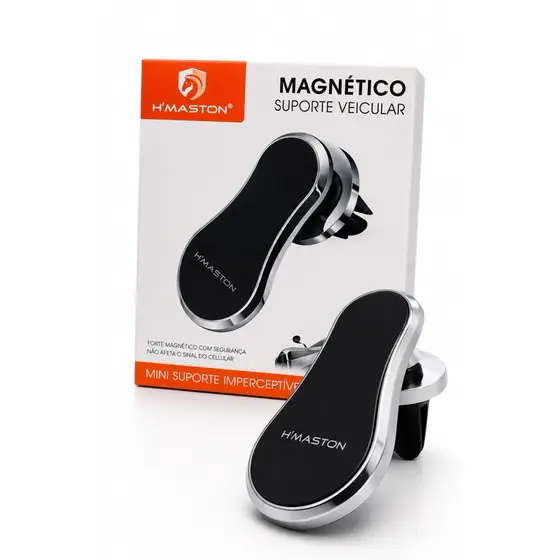 SUPORTE MAGNÉTICO VEICULAR PREMIUM FIXAÇÃO ULTRA FORTE