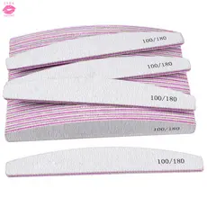 Kit Lixas para Unhas de Gel Acrigel Porcelana 100/180 Bumerangue Boomerang