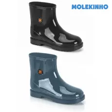 Bota Infantil Molekinho Galocha Menino Casual Chuva Tratorado Antiderrapante Confortável Original