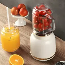 Mini Juicer Liquidificador Portátil Copo Caneca 500ml e 450ml Com 10 Lâminas, Tampa, Canudo e Copo  ref03