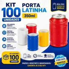 KIT 100 PORTA LATINHA 350ML CAMISINHA GARRAFA — ATACADO