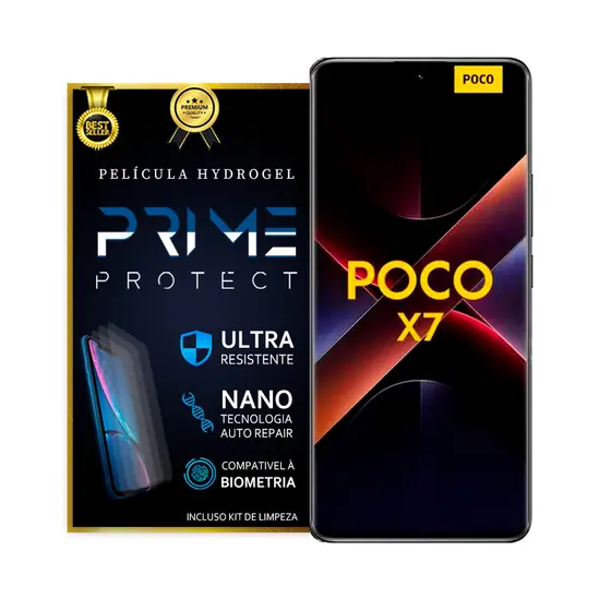 Película Anti Espião De Hidrogel Poco X7 Frontal Privacidade