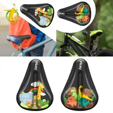 [Asiyy] Almofada De Assento De Bicicleta Infantil Com Confortável Silicone Capa Espuma Viscoelástica Selim Pequena À Pro