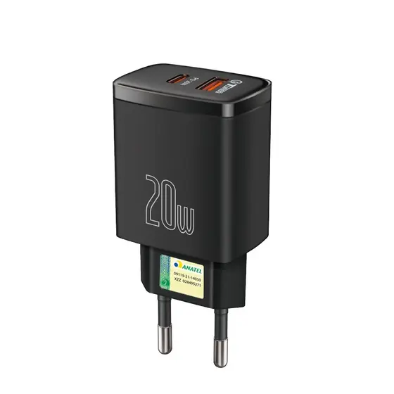 Fonte Carregador Turbo HRebos HS-307 2 entradas – PD (Tipo-C) e USB