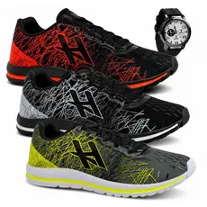 Kit 3 Tênis Masculino Header Spider Esportivo Mais Vendido Promoção + Relógio